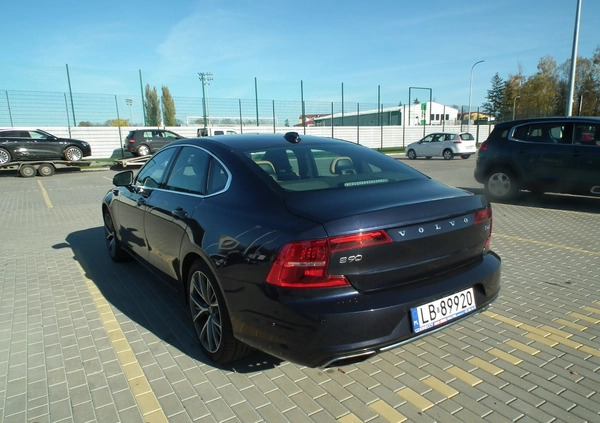 Volvo S90 cena 117900 przebieg: 89000, rok produkcji 2017 z Janowiec Wielkopolski małe 137